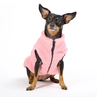 Casaco Sherpa para Caes Flicks Rosa 2